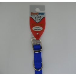 Dog Life Soft Nylon Collar 20mm x 22" (red or blue or black)